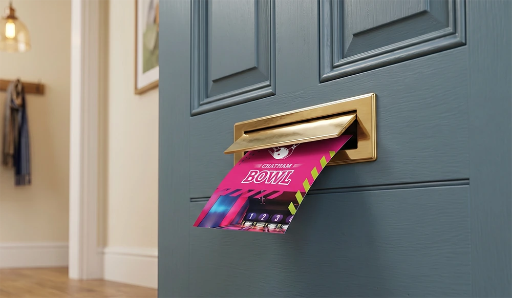 Leaflet through letterbox